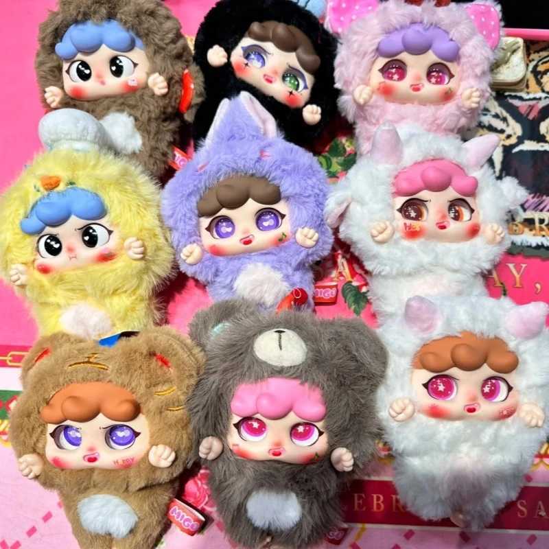 Baby Three V 3 Migo Fun Plush Pendant Blind Box Guiguisuisui Series Mysterious Box Cute PVC Plush Toy Decoration Doll Childrens GiftT250325
