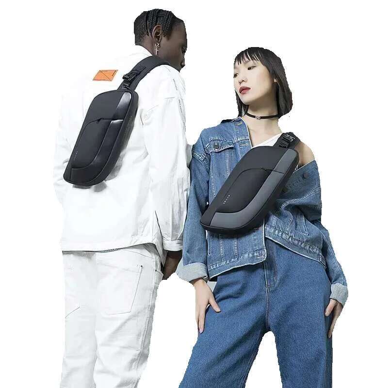 BANGE Men Chest Design Korean Multifunction Waterproonti-Stain Big Capacity Travel Portable Crossbody Bag Sg Bags