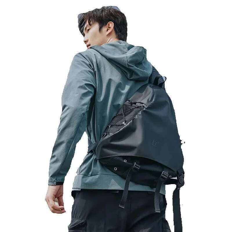 Tanool Men's Sg Shoulder Large Capacity Lightweight Messenger Waterproof Hiking Chest Bag Fit 13 Inch Tablet