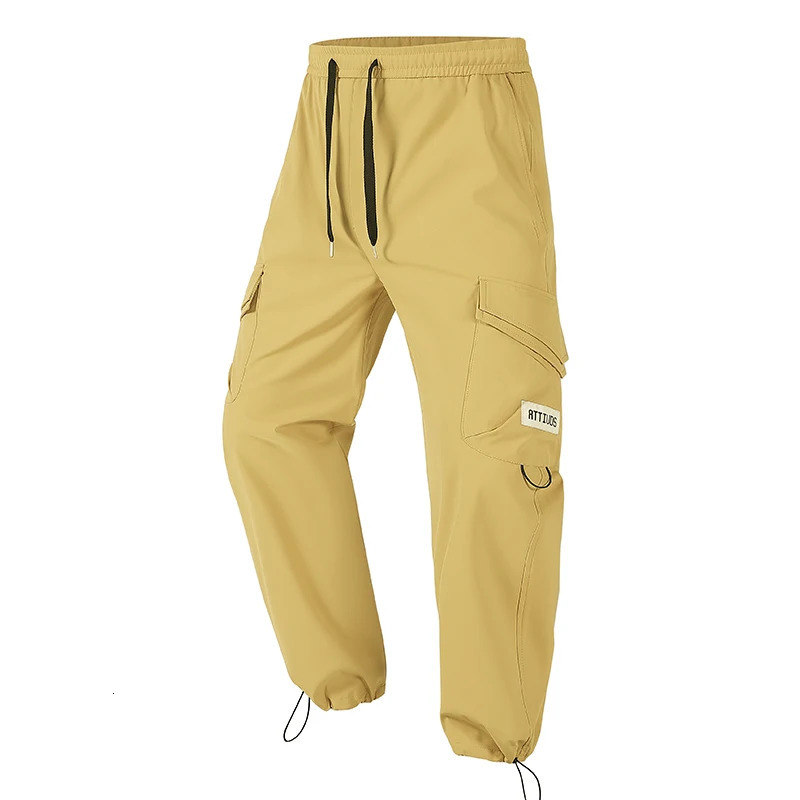 Commodity pants for men fashionable jogging multi pocket Korean hiphop streetwear high street handle mens outdoor hiking 250322