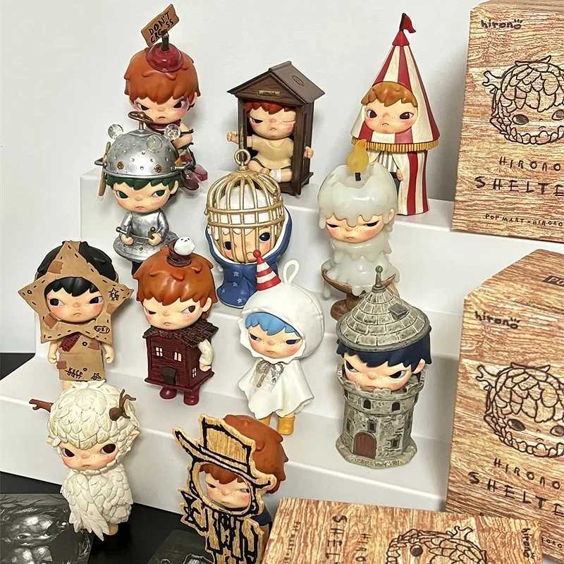 Hirono Shelter Series Blind Box Action Chart Trend Chart Home Desktop Decoration Doll Series Model Toy Girl Gift ChildrenT250325