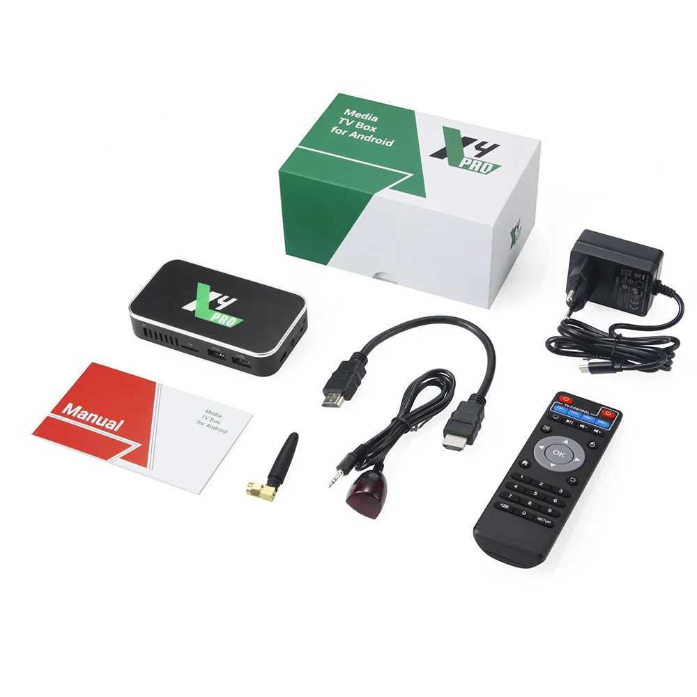 New X4 X4Q PRO TVBOX 4GB 32GB X4 PLUS Amlogic S905X4 Android 11 Smart TV Box BT4.0 1000M X4 Cube Top Box 4K Media Player X250325