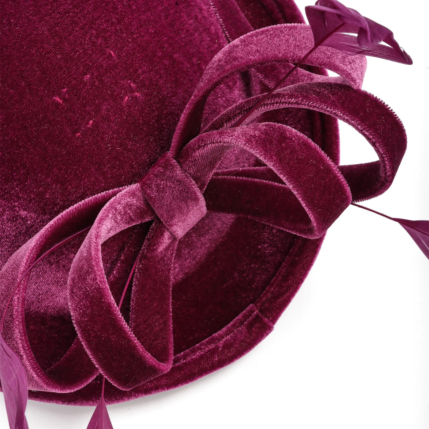 kentucky Huge Bowknot velvet Hat wedding Headband for Women Lady Cocktail Tea Party Accessories 250324