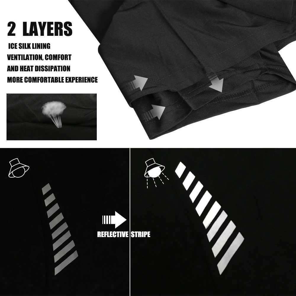 (M-4XL) Mens Quick Drying Loose Running Shorts Outdoor Sports Training Coat Reflective Fitness Slow Running Marathon Shorts Customization W250324