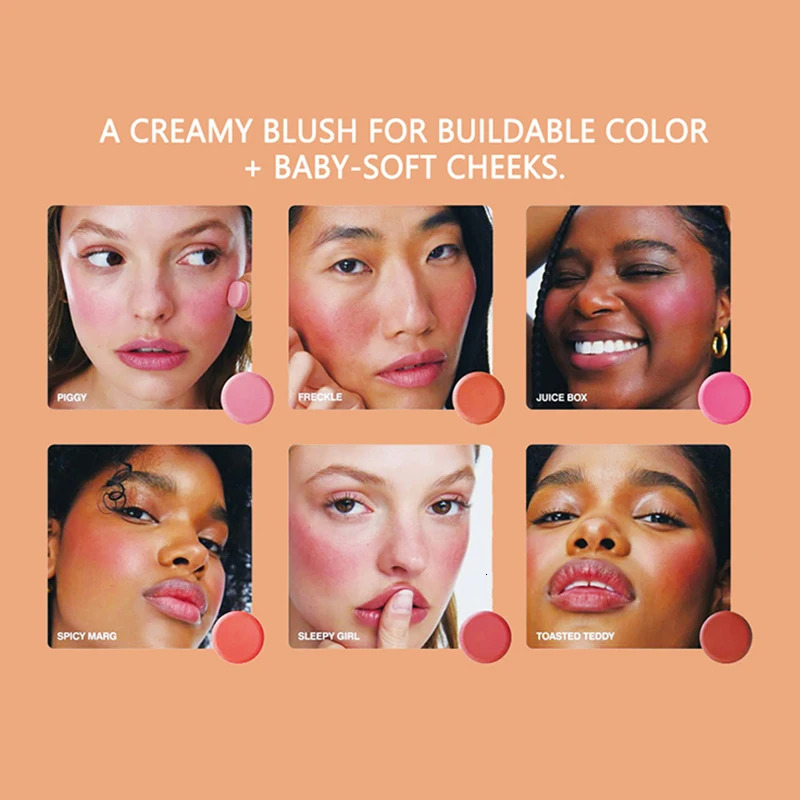 3-in-1 Magic Blush Stick Cheek Lip Tinted Moistured Blush Stick Silky Brighten Blush Cream Blusher Cosmetics Tubes Matte Contour 250324