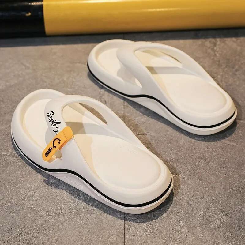 Men's Platform Flip ps Summer Soft Sole EVA Slippers for Men Outdoor Casual Beach Home Non-slip Bathroom Slides Shoes