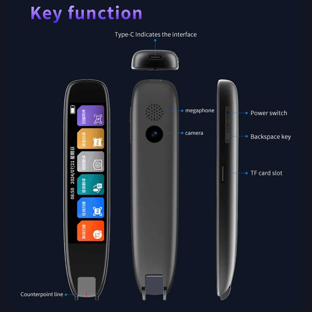 S65pro Dictionary Translation Pen Scan Reader Device Text Scanning Reading Translator WiFi/BT Connection Online Po Translate 250320