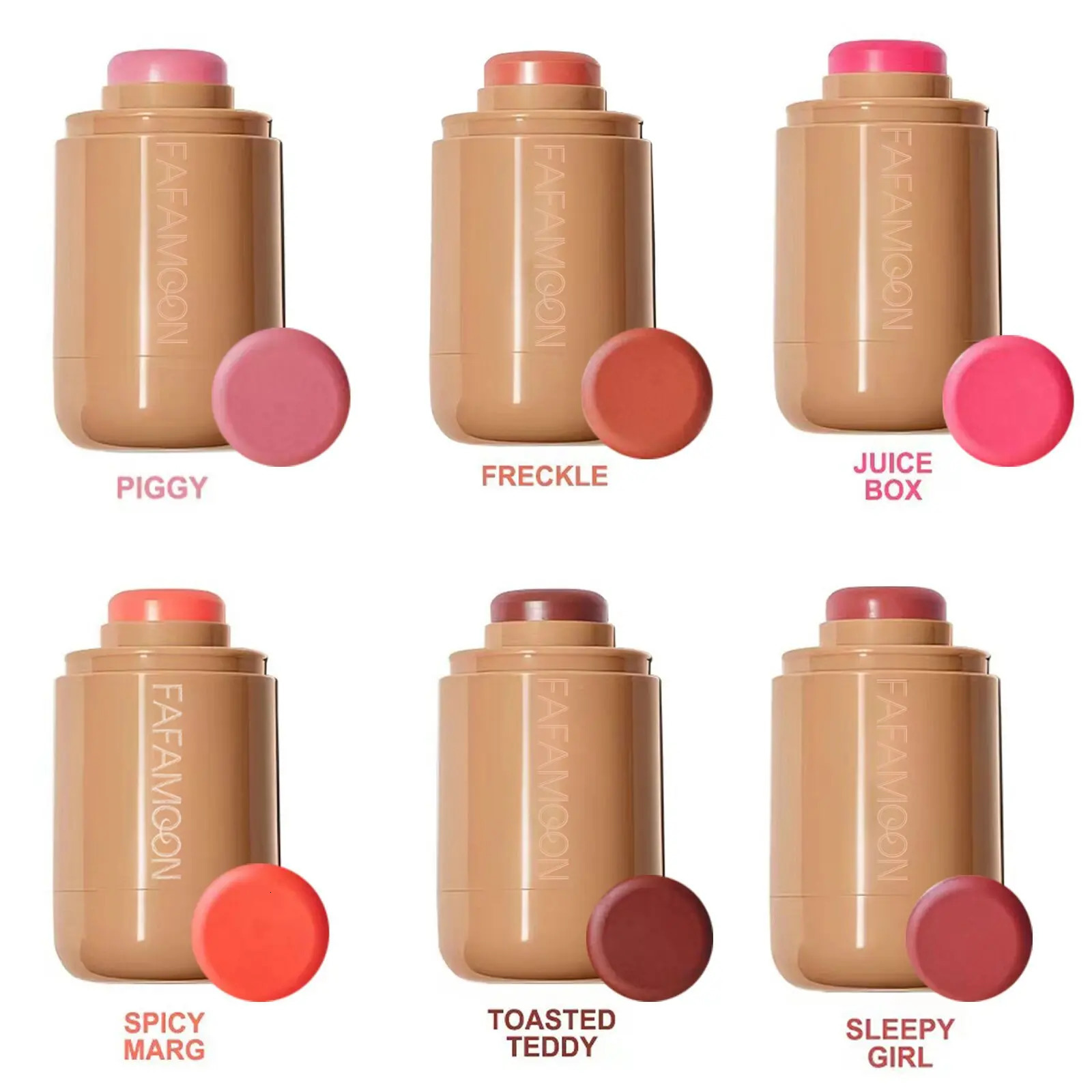 Long-Lasting Matte Blush Stick | Natural Contour Blush for a Soft Look Easy-to-Blend Lightweight Formula for Smooth 250324