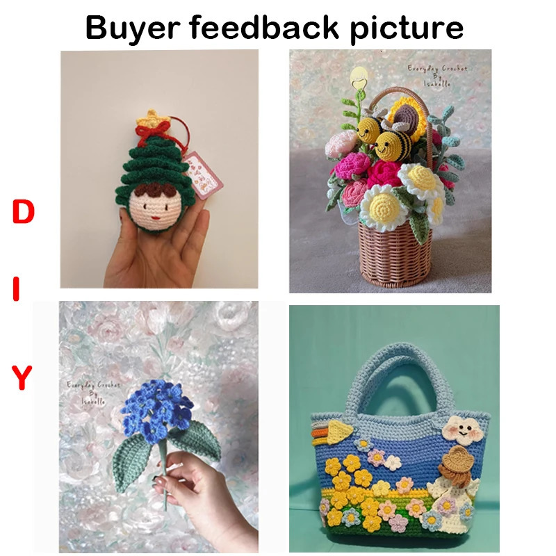 59Pcs/set DIY beginner crochet hook kit crochet hook set with storage bag material package portable sewing knitting and storage tools 250324