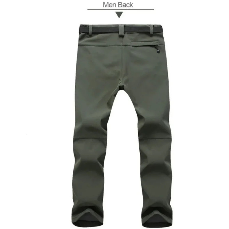 warm winter mens soft shell pants travel waterproof outdoor camping and hiking wool windproof skiing suit 250322