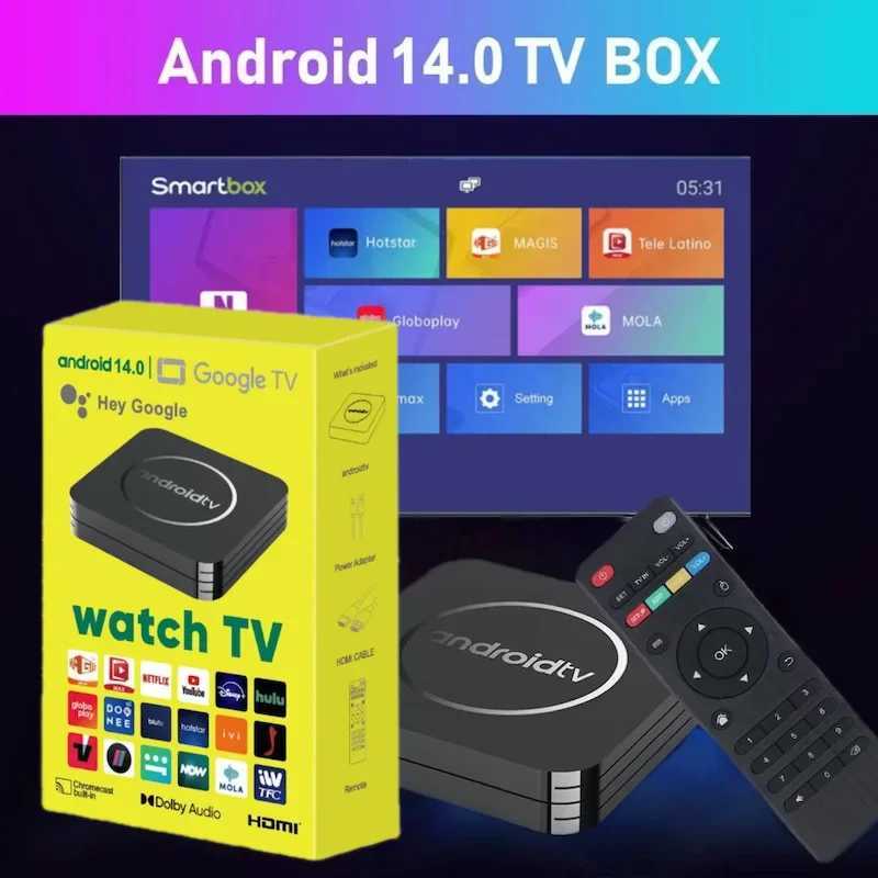 Q3 Android 14 TV Box 8K Set Top Box Allwinner H3 HD 4K 2.4G Wifi 4GB 64GB Smart Streaming Player Google Play Youtube X250325