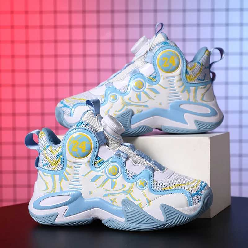 Boys and girls high top basketball shoes lightweight breathable non slip sports shoes outdoor sports coaches childrens sports shoes W250324