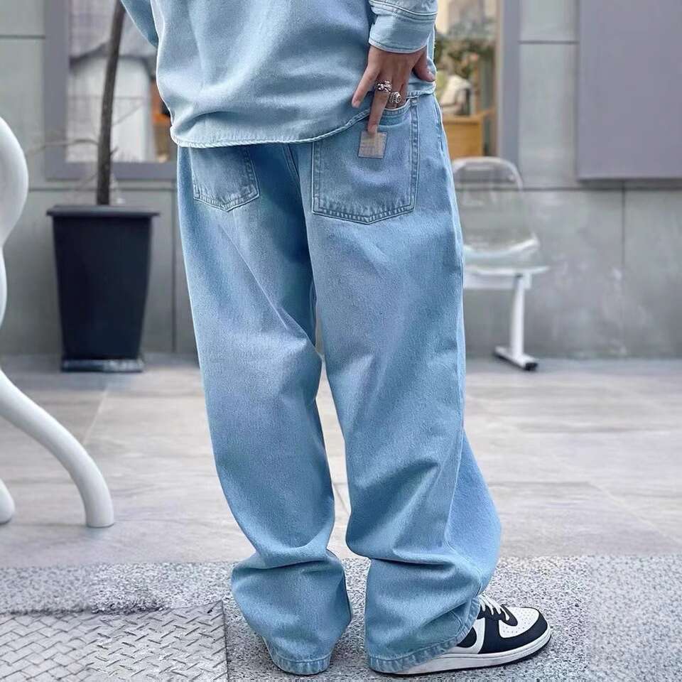 Versatile Classic Casual Straight Leg Denim Pants B5