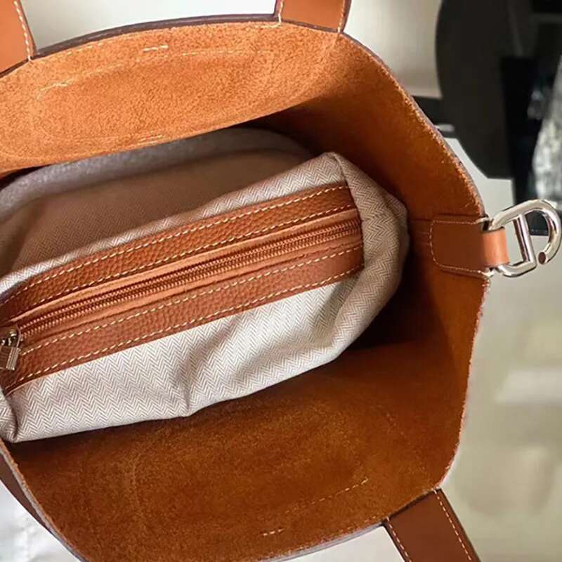 2025 Women Top Handle Cowhide Bucket Bags Basket Crossbody Shoulder Bag Elegant And Stylish Handbags Genuine Leather