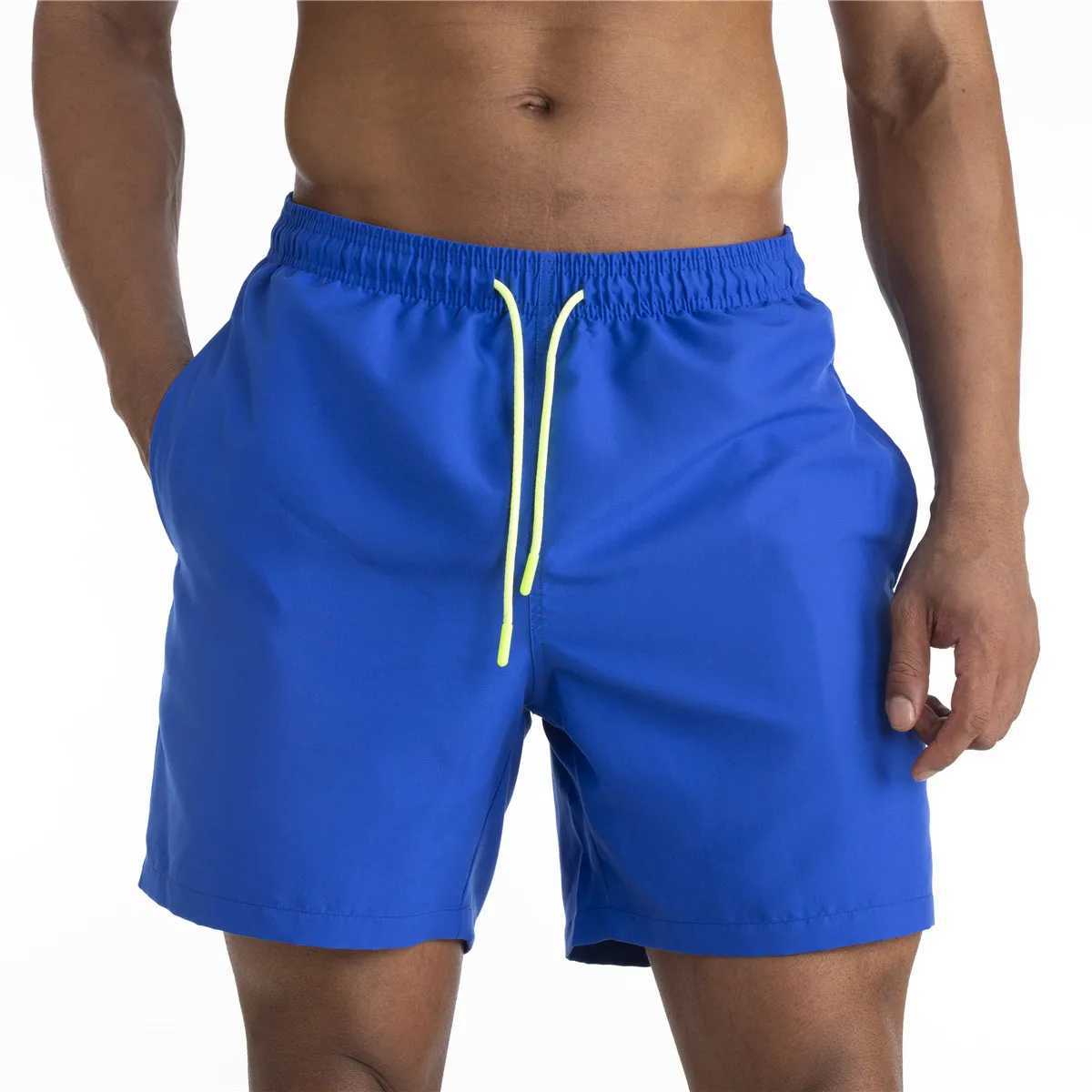 New 2024 Summer Fashion Mens Running Shorts Slow Running Gym Fitness Training Quick Drying Beach Shorts Mens Sports Exercise Bottom W250324