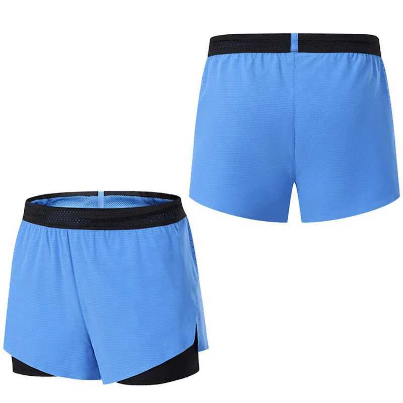 Marathon running shorts are lightweight quick drying breathable moisture absorbing and mens fitness training three-point shorts W250324