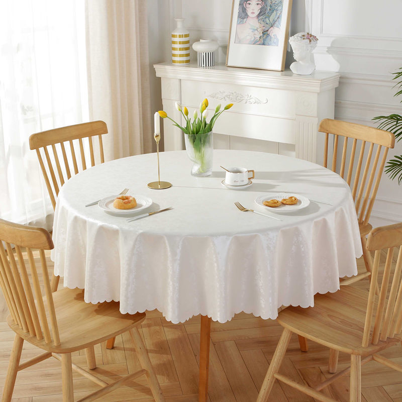 W621 Waterproof cotton and linen tablecloth disposable cloth rectangular tassel dining table