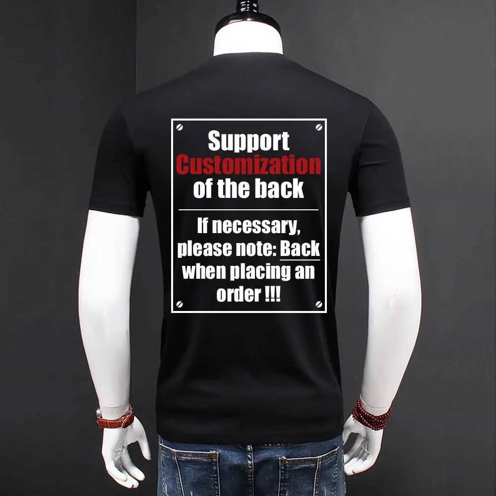 British style mens summer skull T-shirt shiny T-shirt mens fashion street clothing Rhinestone print mens T-shirt Camisetas Hombre W250324