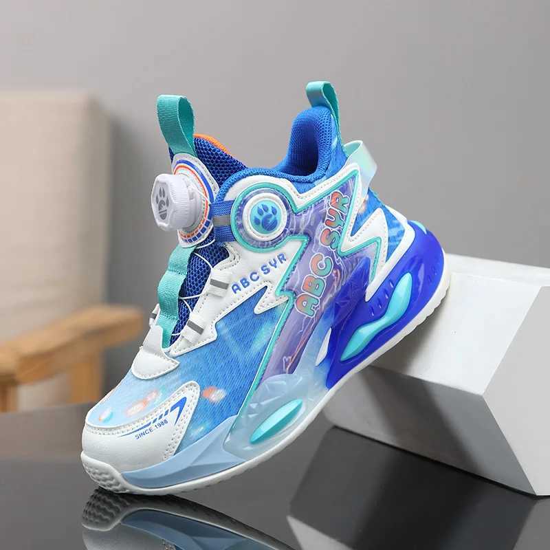 Sapatilhas de basquete casuais infantissapatilhas esportivas para meninosnameisdesign de luxo4 a 12 anos crianas W250324