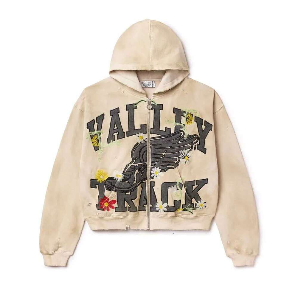 hoodie Women's Wear Haruku New Letter Wings Pattern Zip Up Men And Women Casual Hoodies Clothes Hip Hop Retro Sweatshirt Hoodie Streetwear jacket