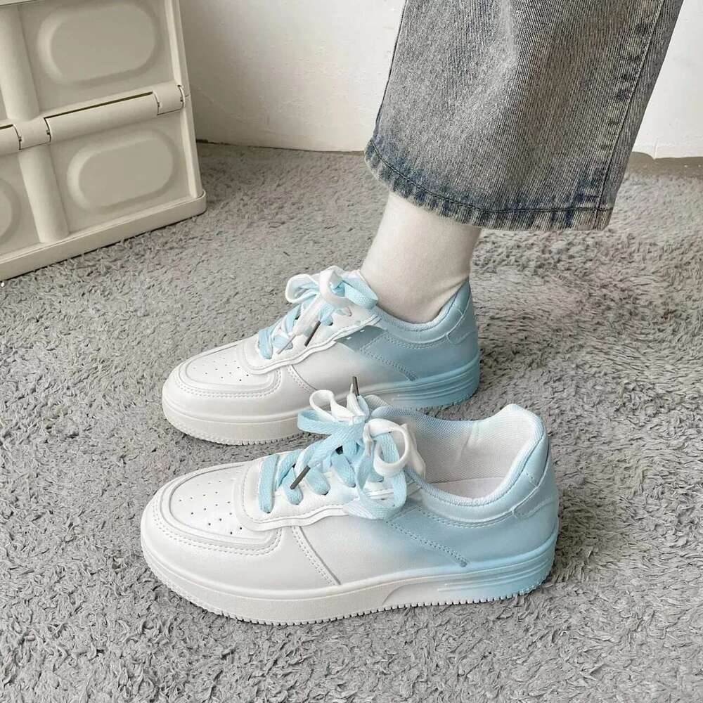 New Designer Color Match Platform Sneakers for Women Spring Autumn Sports Casual Board Shoes Female Korean