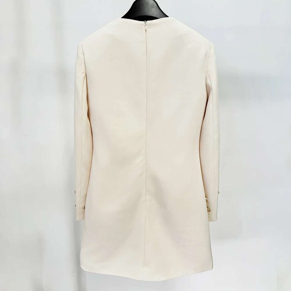 Patchwork Dia Dresses For Women Round Neck Long Sleeve High Waist Loose Mini Dress Female Fashion Clothing