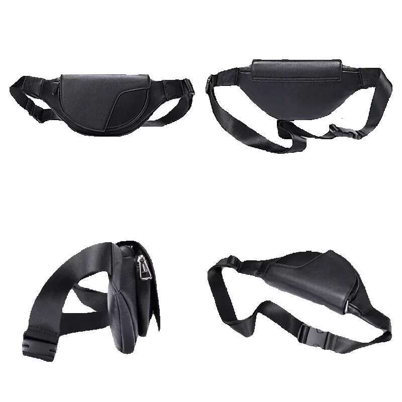 Casual Genuine Leather Men Women Chest Shoulder Bag First Layer Cowhide Waist Pack Unisex Sg Crossbody Bags