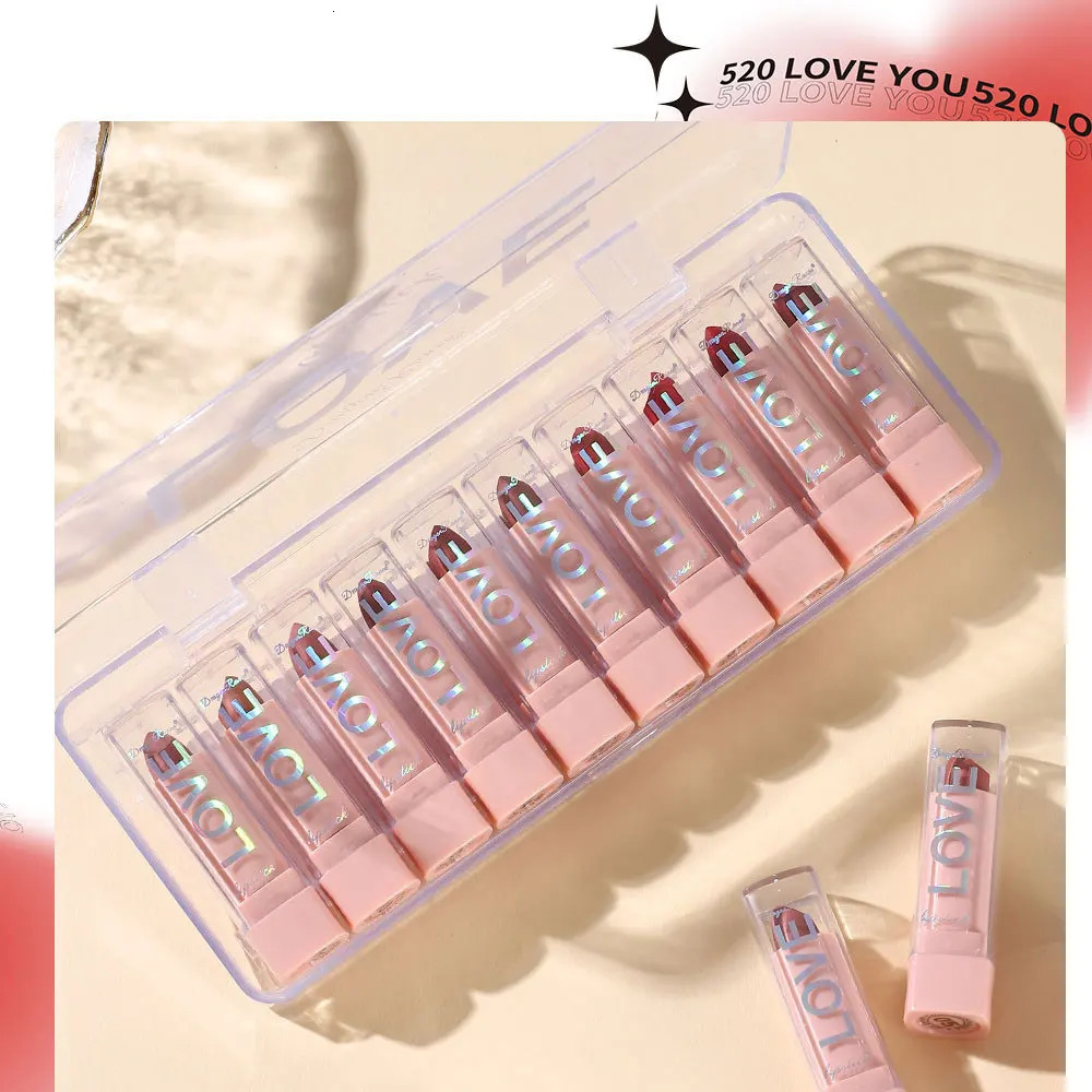 10 PCS Matte Lipstick Kit lip gloss Korean cosmetics LIpgloss Makeup for women Lip pencil make up Beauty 250324