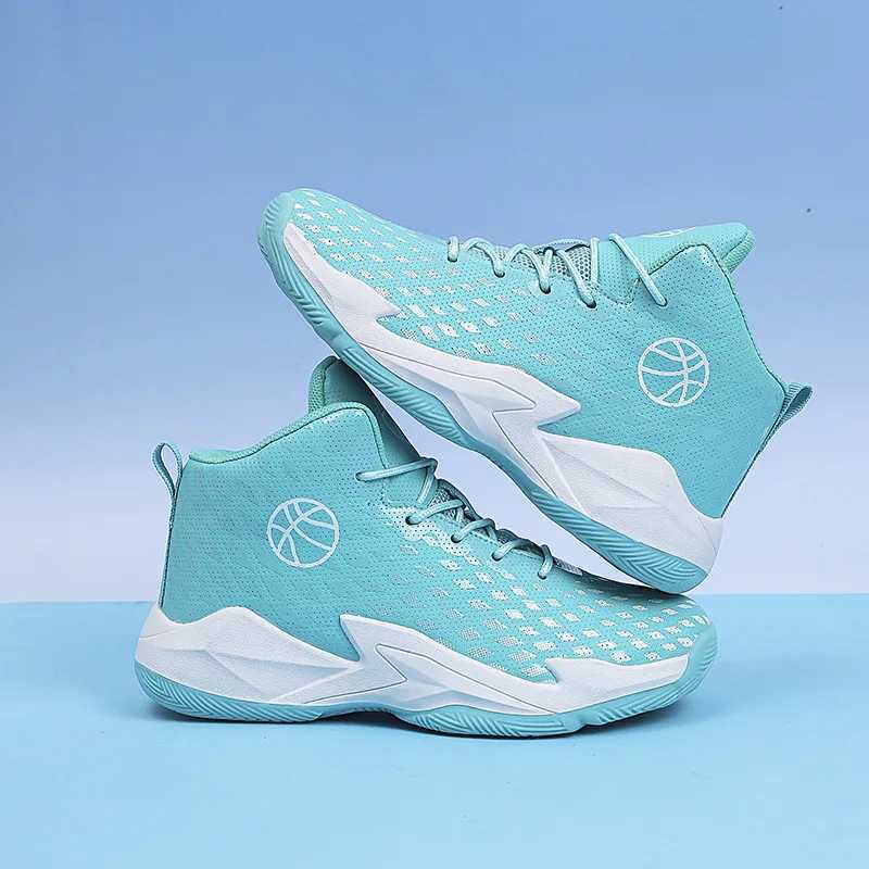 Brand childrens basketball shoes boys top sports shoes casual breathable tennis shoes womens comfortable non slip childrens sports shoes W250324