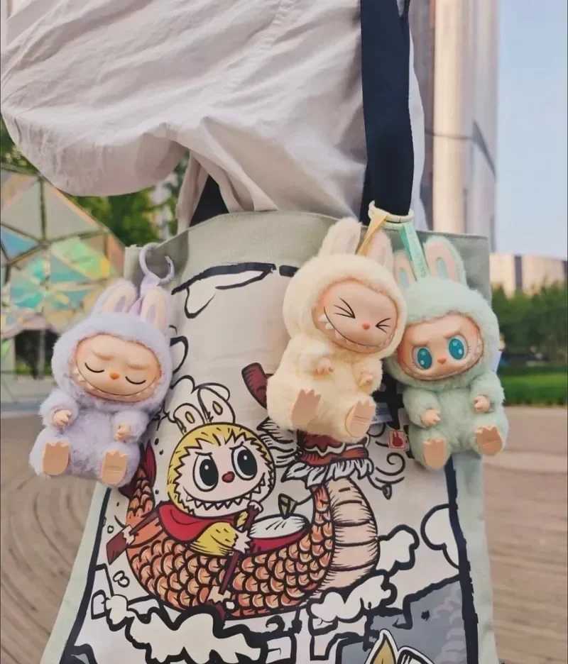 Free shipping Labubu has a seat series blind vinyl doll model cute monster replica mystery box toy surprise birthday gift decoration