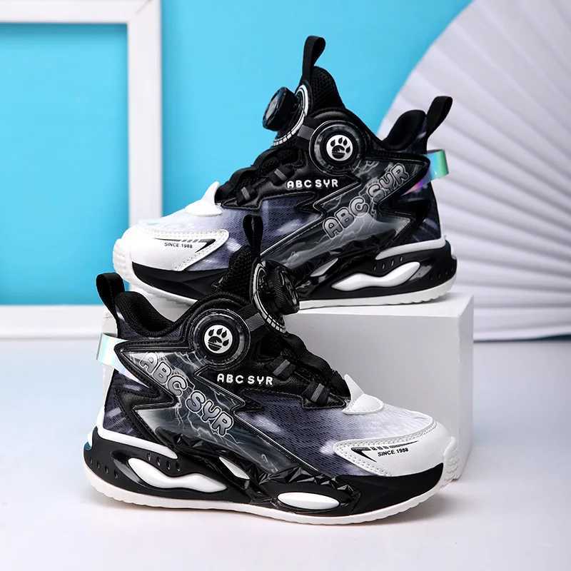 Sapatilhas de basquete casuais infantissapatilhas esportivas para meninosnameisdesign de luxo4 a 12 anos crianas W250324