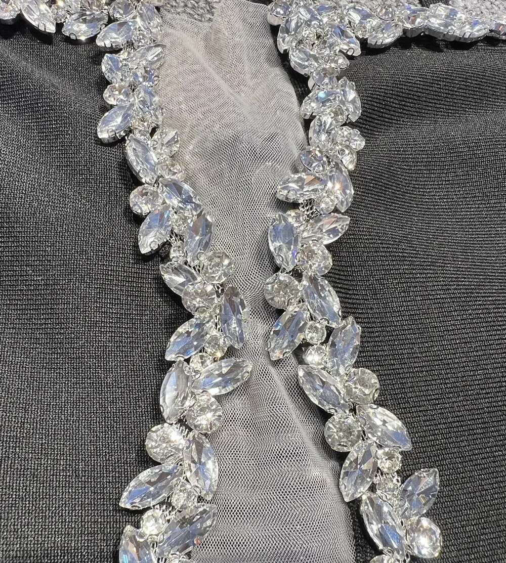 New Autumn Women's Black Strapless Dia Tight Long Bandage Elegant Celebrity Party Evening Dress