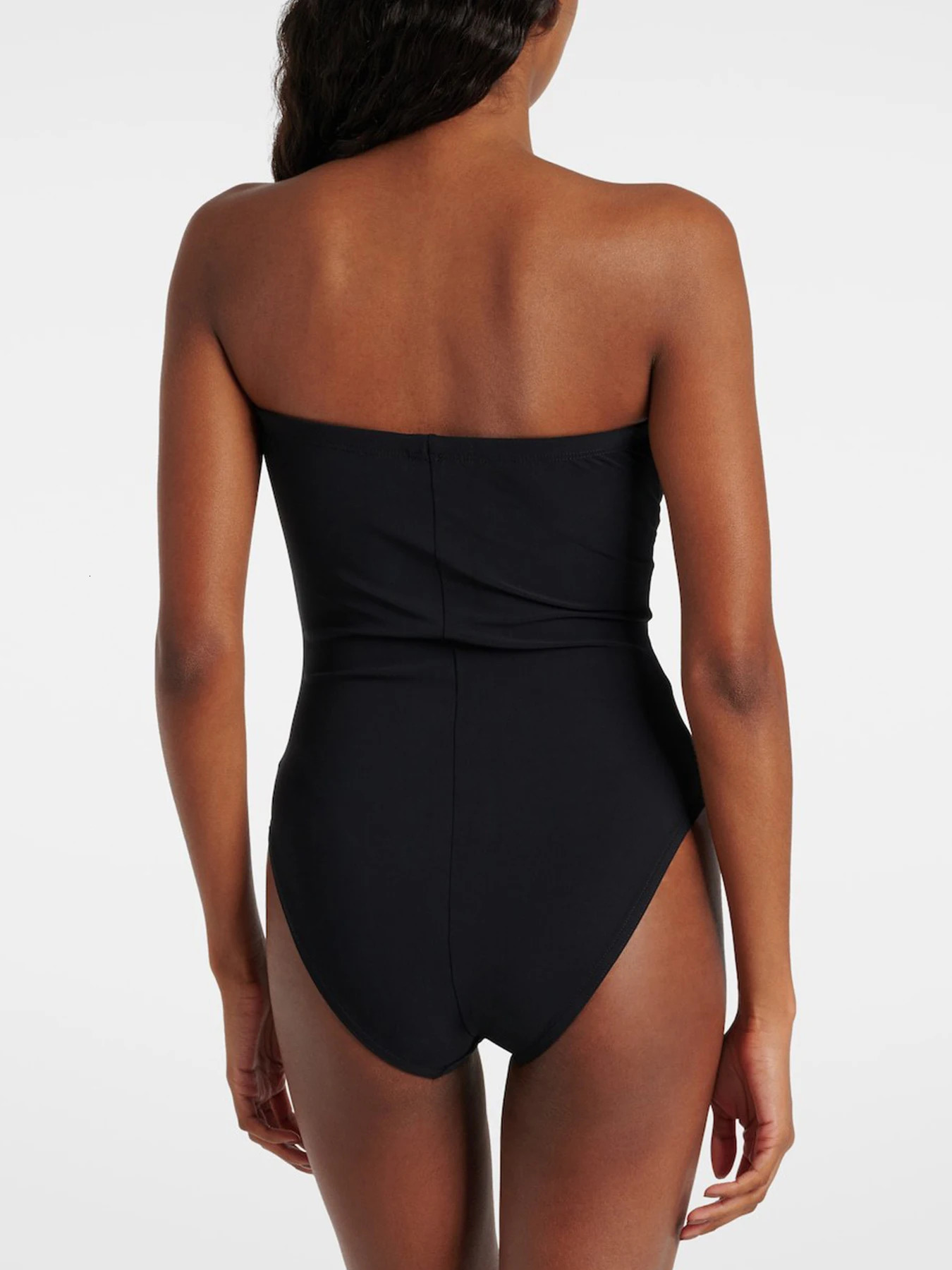 2024 Sexy Flowers Black And White Contrast Color Swimsuit For Women Bodysuit Swimwear Female Push Up Monokini Bath250324
