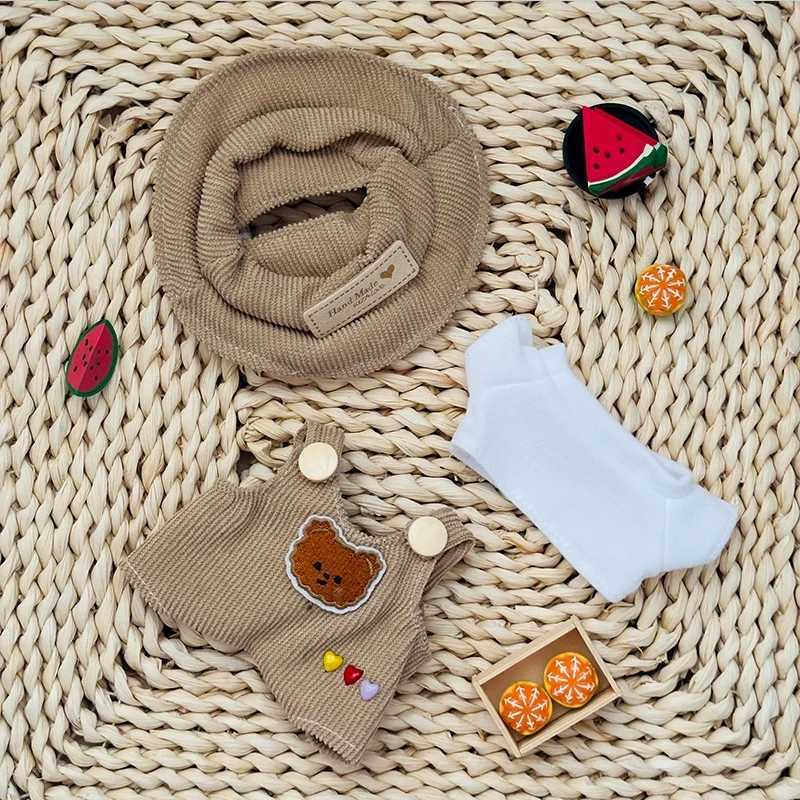 Labubu Doll Fashion Set Cute White Shirt Hat Animal Coat Doll Clothing Accessories Gift 17cm DollXJ250324