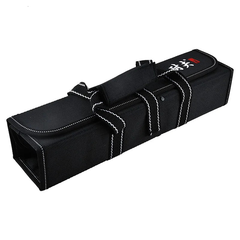 Kitchen Cooking Chef Knife Roll Bag Suitcase Portable Durable Storage 6 Bags Black Tool Holder 250324