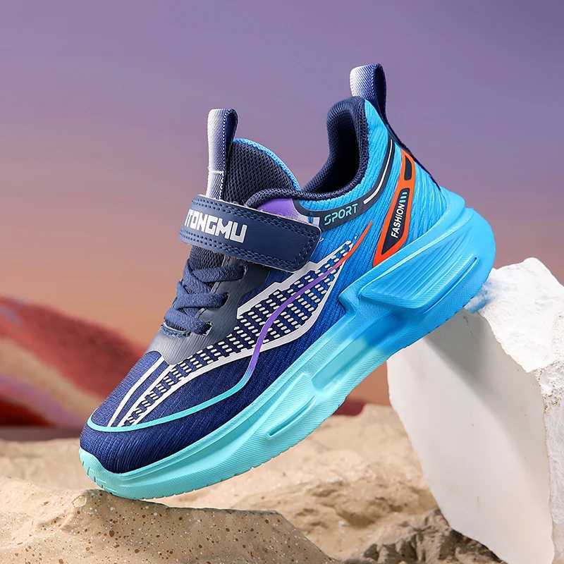 Childrens shoes boys mesh breathable school training running comfortable flat sports shoes Trendy 2025 new childrens sports shoes W250324