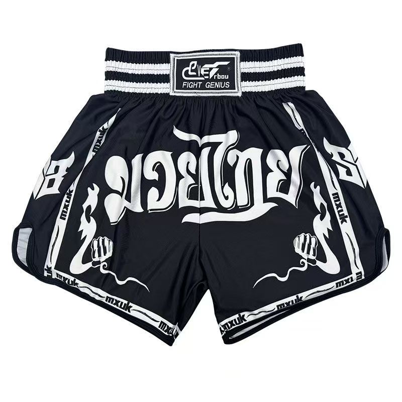2025 New Muay Thai Shorts Boxing Shorts Fighting Professional Sanda Sports Shorts Men's and Women's Free Fighting Training Shorts