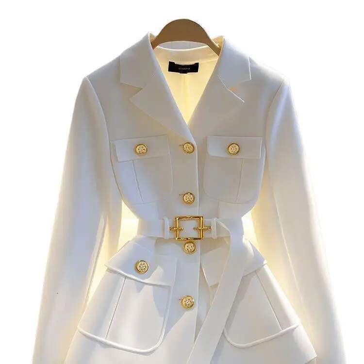 Women's Suit Jacket 2025 Spring Autumn High-End Temperament Ladies Blazer Coat Korean Version Fashion Versatile Lady Outerwear