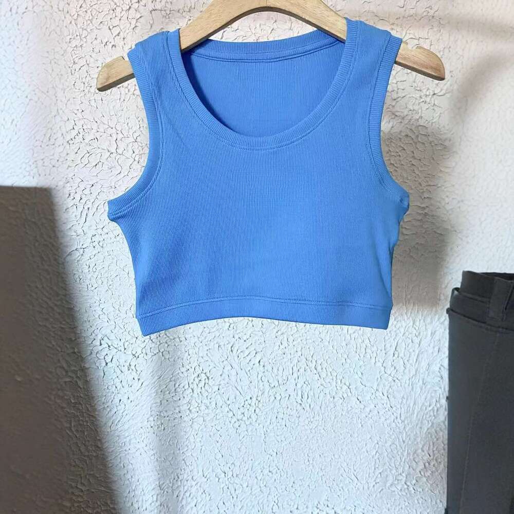 Women's Short Vest, Women's Summer Outfit, Embroidered Slim Fit Versatile Top B5