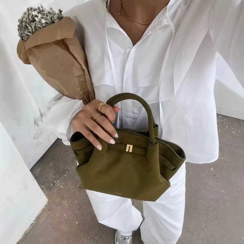 Famous Micro Leather Suede Underarm Bag for Women 2024 Fashion French Shoulder Bag Top handle Bags Female Women Z250324
