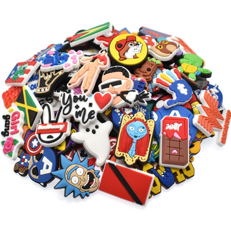 1000 styles bulk shoe part accessories clog charms decoration buckle pin button DIY shoe flowers stocks