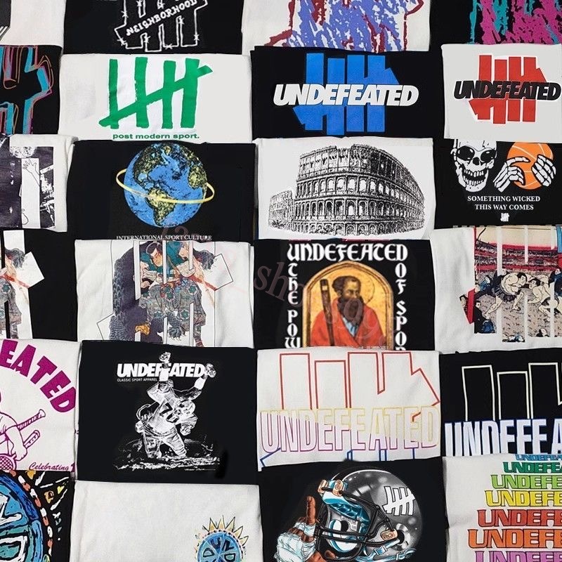 2025 Undefeated Good Qaulity Summer Mens Designer T Shirt Tees 100% Cotton Print Fashion Casual Couples Short Sleeves Tee Men T-Shirt Asian S-3XL