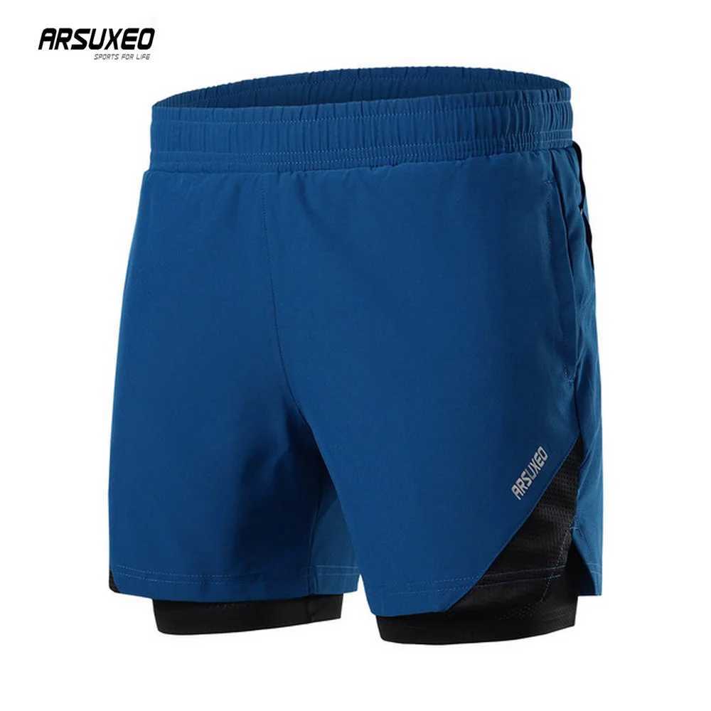 ARLUXEO Mens Running Shorts 2-inch with Multi Pocket Gym Training Sports Shorts Breathable Slow Running Shorts Quick Drying W250324