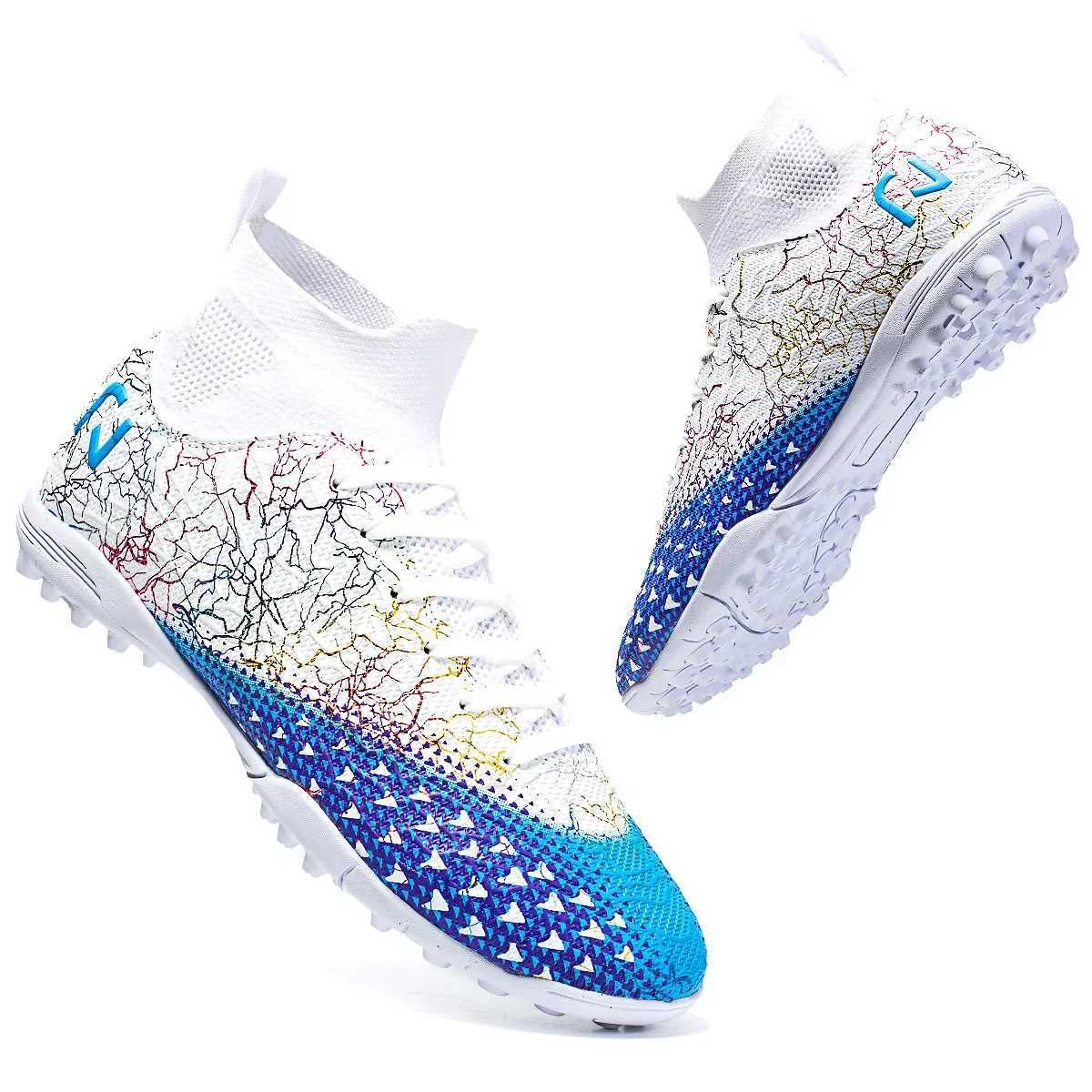 Professional top-level mens football shoes TF nail breakage short nail outdoor sports Ln training shoes anti slip football shoes W250324