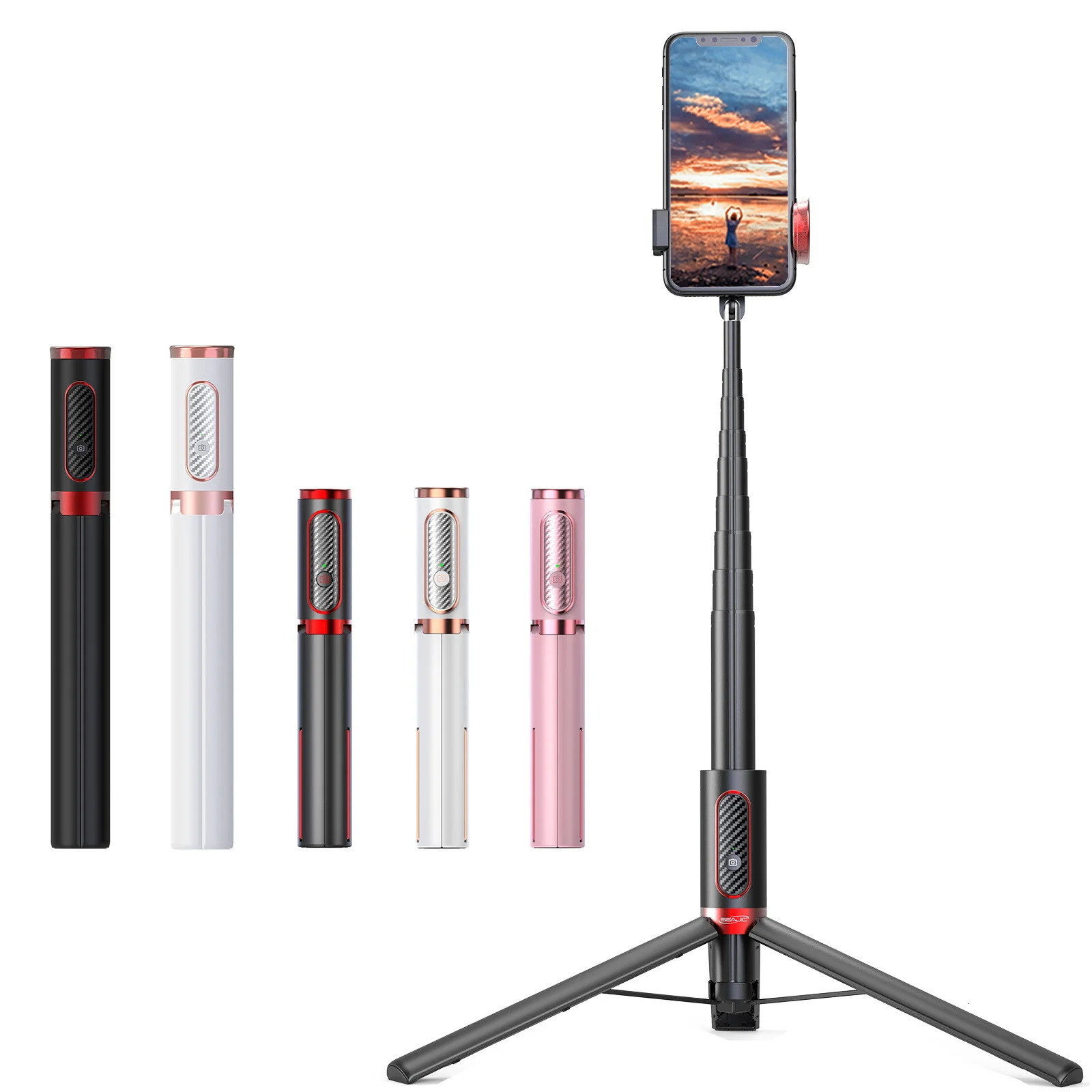 150cm/81cm Wireless Selfie Stick Tripod Phone Stand Holder Tripod for Mobile Extendable Portable Aluminum Alloy for Smartphone 250319