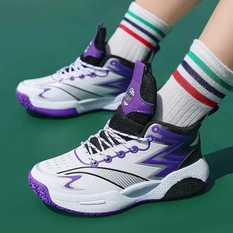 Original childrens sports shoes boys sports shoes fashionable childrens basketball shoes autumn top sports shoes childrens coaching shoes boys W250324