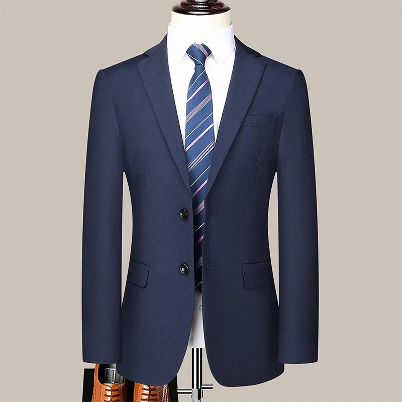 Two-button Suit for Men suit Trousers Handsome Slim-fit Business Professional Work Formal Two-piece Set S-6XL 250325
