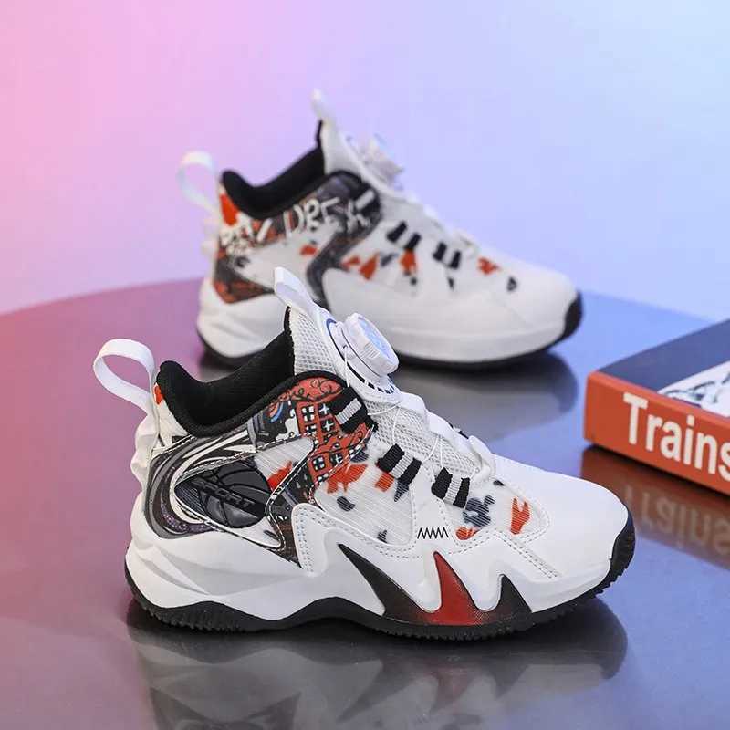 Fashion Childrens Sports Shoes 2025 New Arrival Childrens Basketball Shoes Casual Sports Shoes Boys and Girls Breathable Fitness Coach W250324