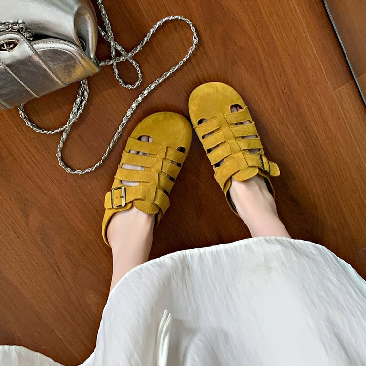 2025 hot new free shipping designer slippers for womens flat sandals yellow green pink khaki Summer new outdoor beach flat slippers
