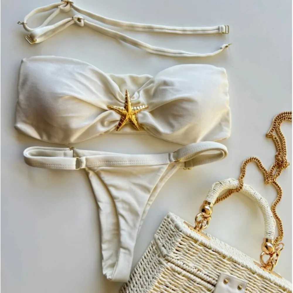 New Bikini Womens Star Split Swimsuit Sexy Adjusteab Tight SwimsuitXJ250324